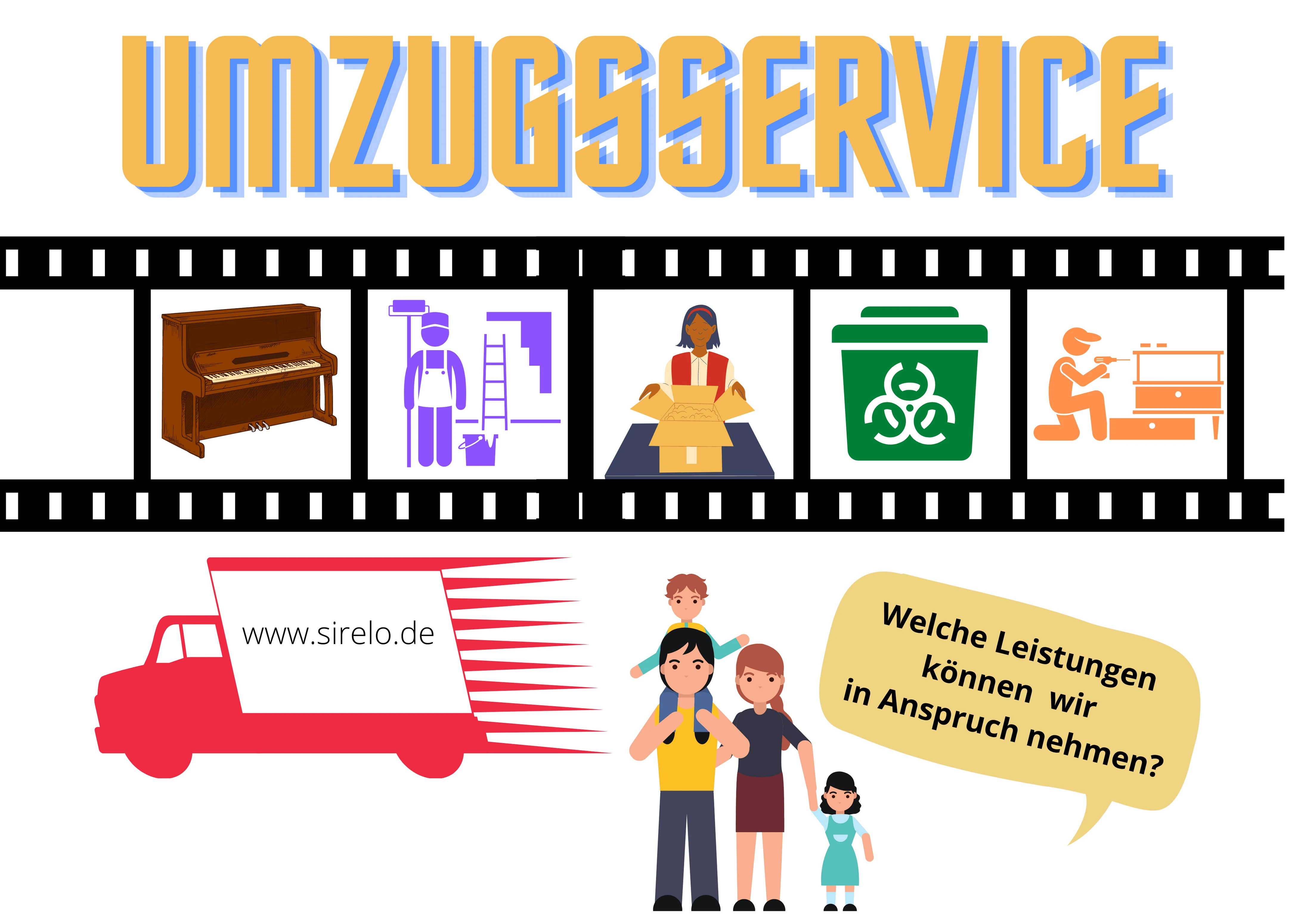 Umzugsservice - Umzugsunternehmen beauftragen