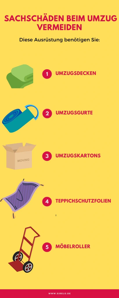 Sachschäden beim Umzug vermeiden
